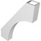 Ekena Millwork 3-in. W x 16-in. D x 22-in. H Westlake Architectural Grade PVC Knee Brace BRCP03X16X22WTL - alternate 5